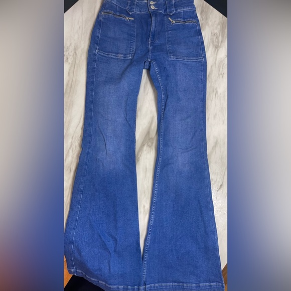 Free people stretch flare jeans 27 - Picture 7 of 16